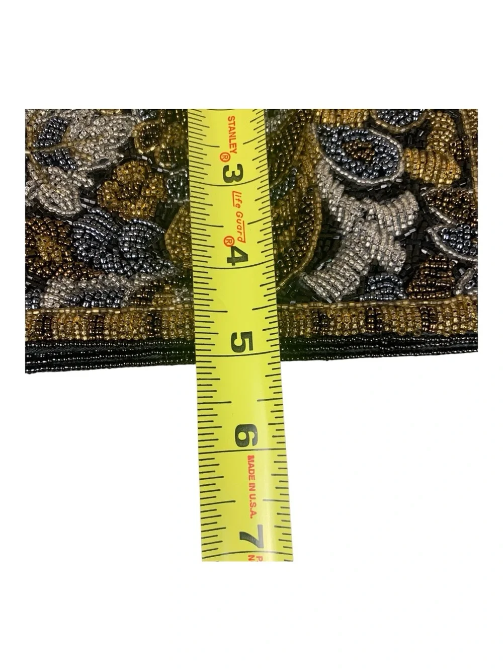 Vtg Carolyne‎ Barton Nights 80's Multi Color Beaded Cocktail Bag Clutch Floral